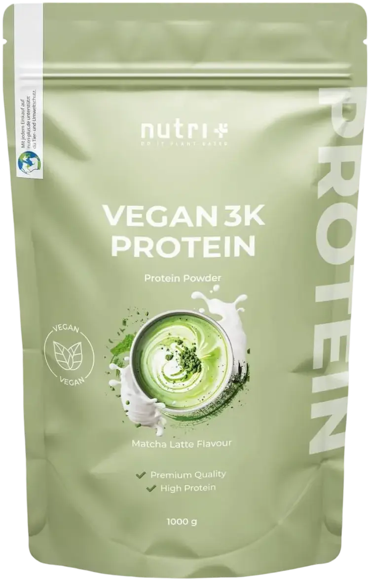 Veganes Proteinpulver Matcha Latte